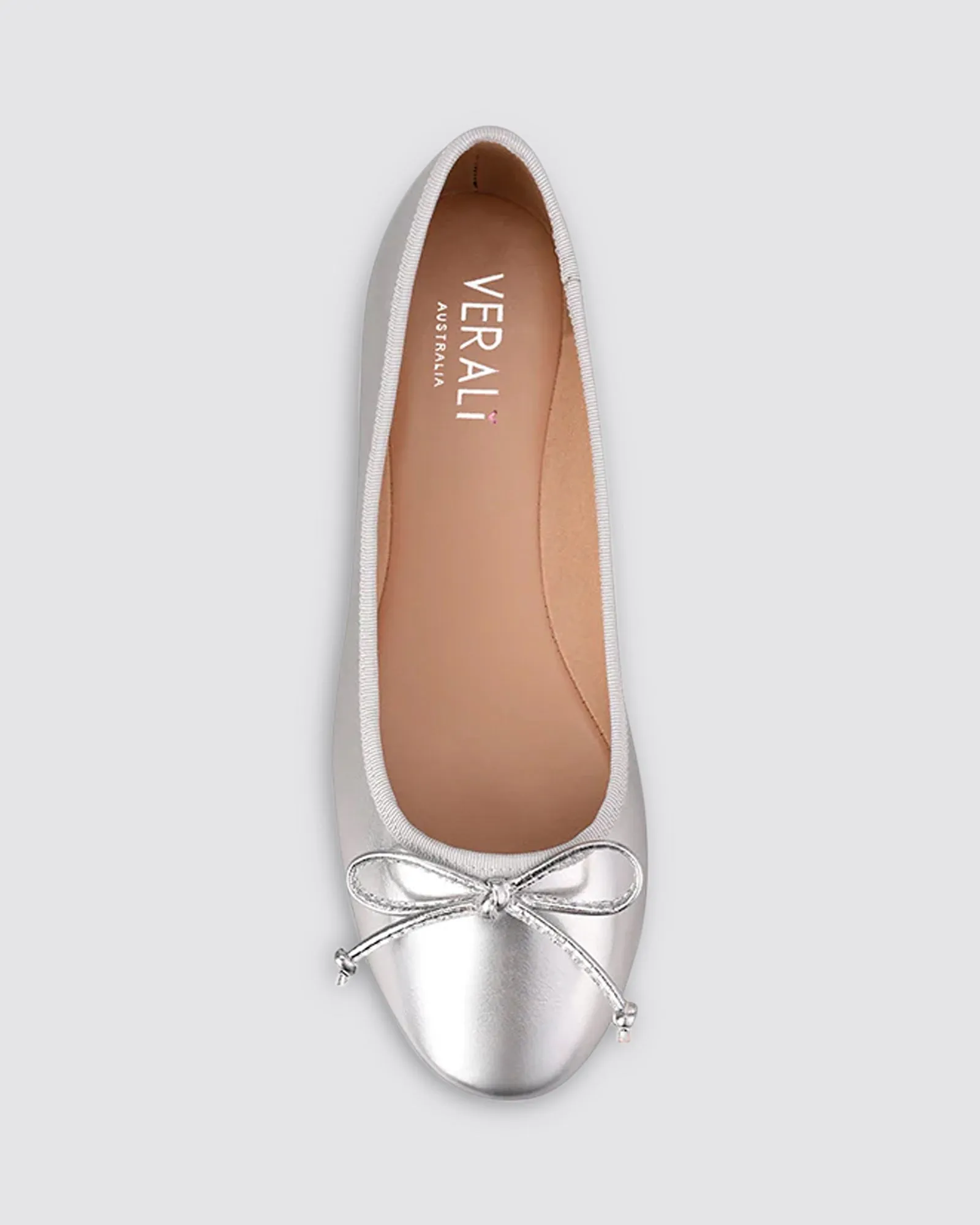 BALLERINA BALLET FLATS SILVER SMOOTH