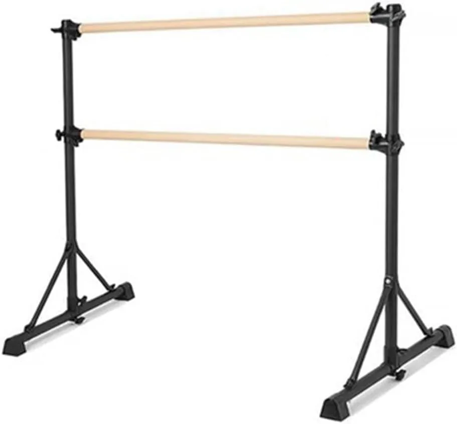 Ballet Barre Double Layer Ballet Barre for Children and Adults, Portable Leg Pressure Training Rod, Adjustable Height and Easy Installation, 1.5M/4.92FT,1.2M/4FT