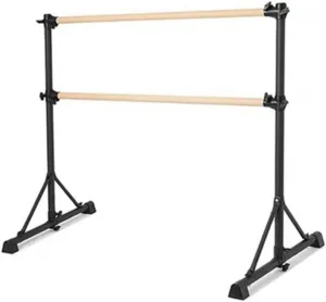 Ballet Barre Double Layer Ballet Barre for Children and Adults, Portable Leg Pressure Training Rod, Adjustable Height and Easy Installation, 1.5M/4.92FT,1.2M/4FT