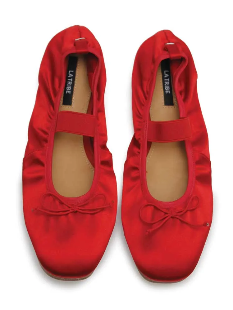 Ballet Flat Chilli Satin