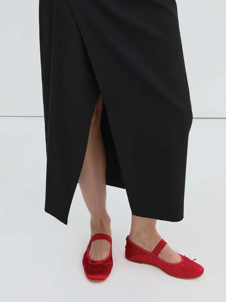 Ballet Flat Chilli Satin