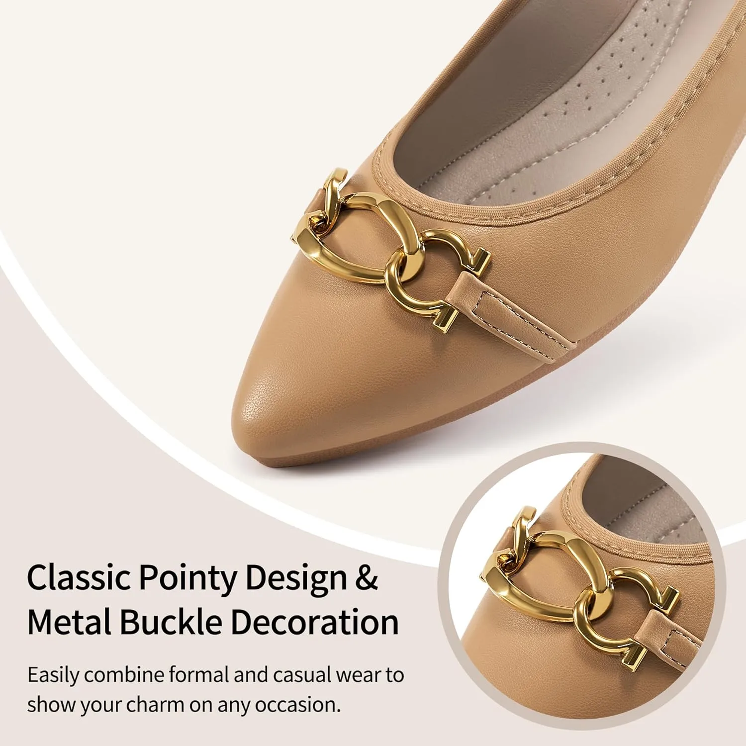 Ballet Flats Shoes for Women: Comfortable Work Dress Flats - Ladies Wedding Shoes for Walking