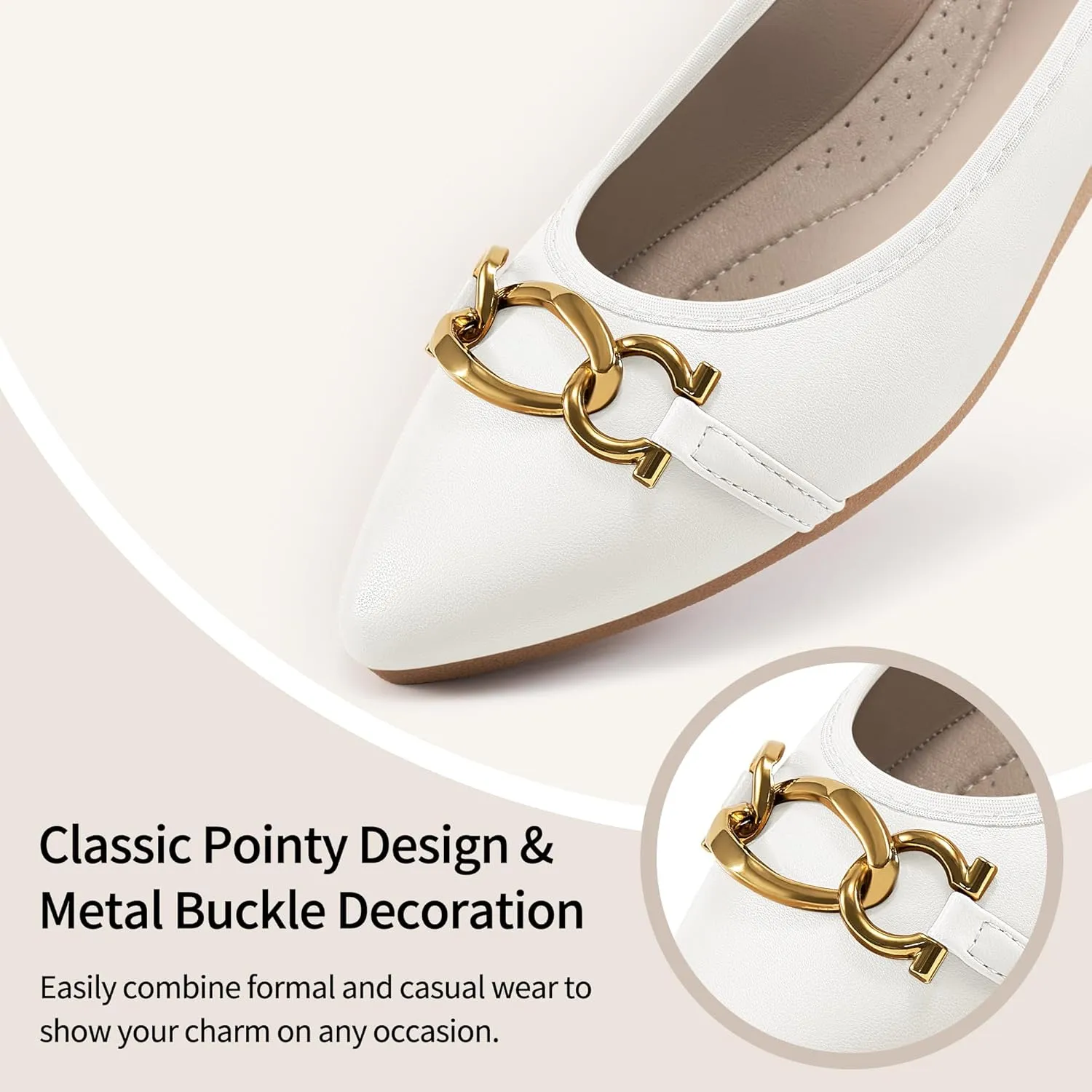 Ballet Flats Shoes for Women: Comfortable Work Dress Flats - Ladies Wedding Shoes for Walking