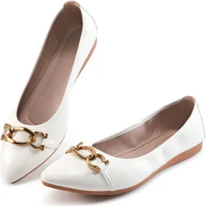 Ballet Flats Shoes for Women: Comfortable Work Dress Flats - Ladies Wedding Shoes for Walking
