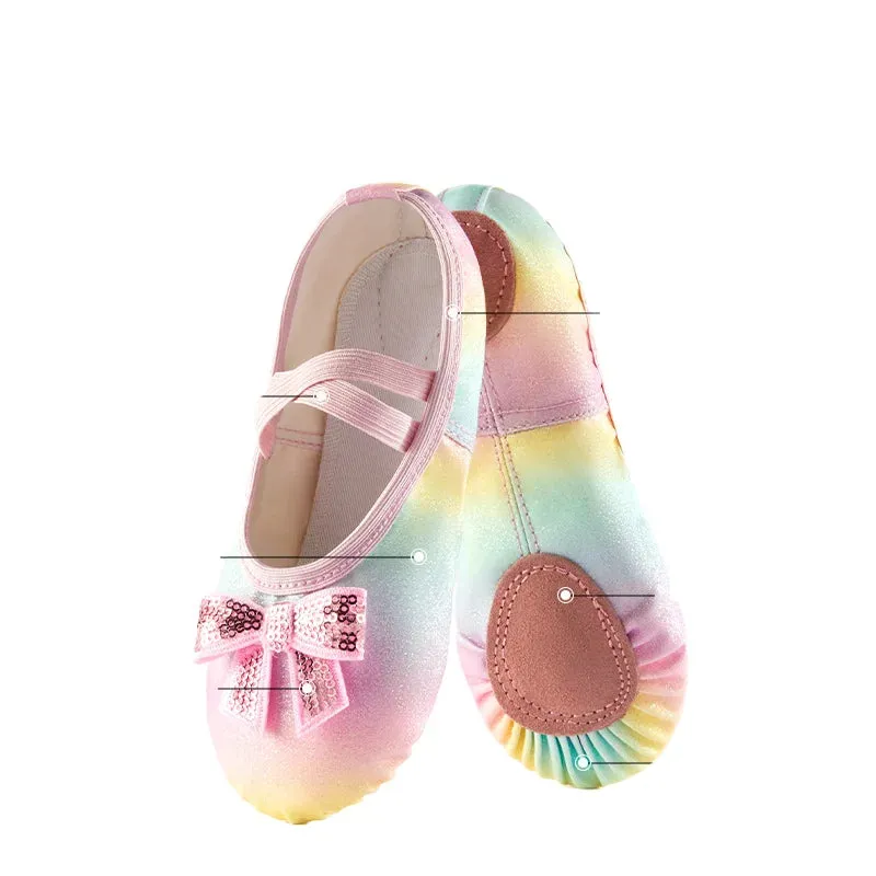 Ballet Shoes Split-Sole Dance Practice Shoes Soft Lightweight  Elastic