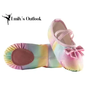 Ballet Shoes Split-Sole Dance Practice Shoes Soft Lightweight  Elastic