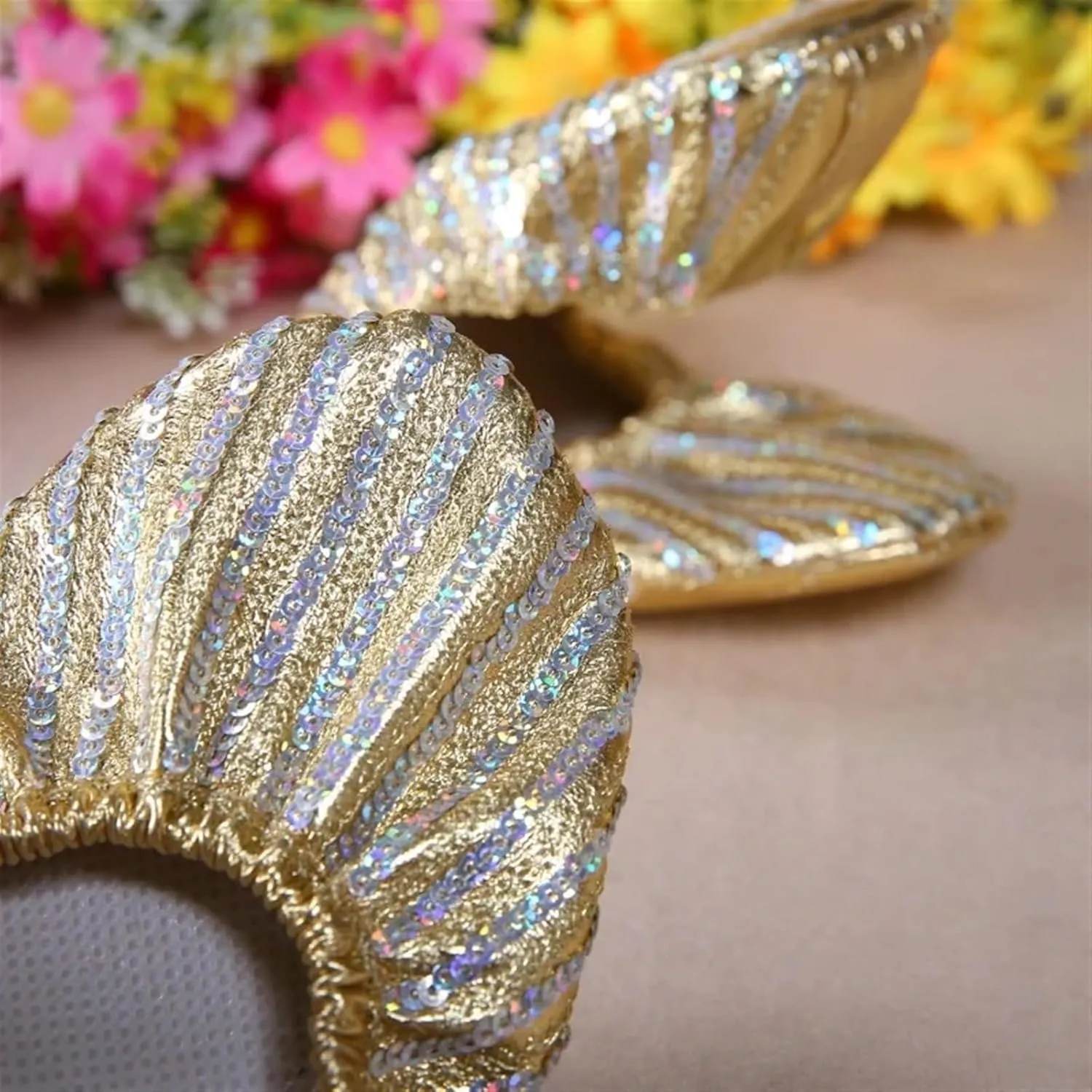 Ballet Shoes Women Belly Dance Shoes Slipper Flat Ballet Gymnastics Dancing Shoes Stage Belly Dance Sequins Shoes Shoe Dance(XL)