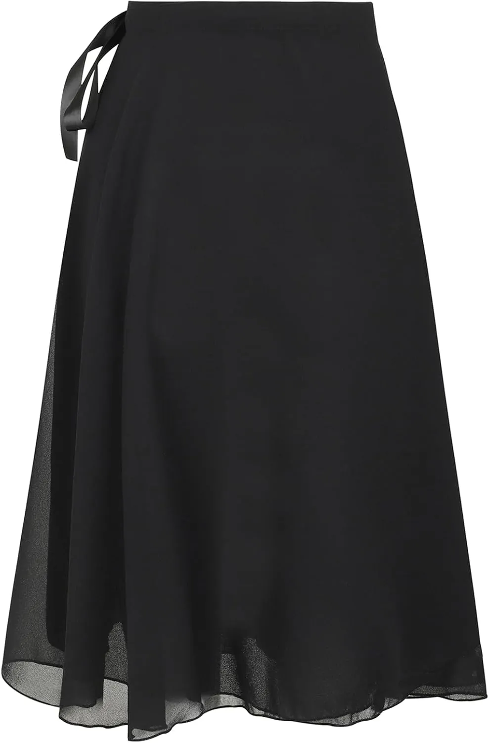 Ballet Skirt for Women Long Wrap Skirt Sheer Dance Costumes with Adjustable Waist tie for Adult Ladies Big Girls