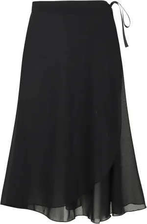 Ballet Skirt for Women Long Wrap Skirt Sheer Dance Costumes with Adjustable Waist tie for Adult Ladies Big Girls