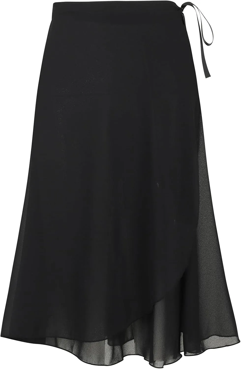 Ballet Skirt for Women Long Wrap Skirt Sheer Dance Costumes with Adjustable Waist tie for Adult Ladies Big Girls