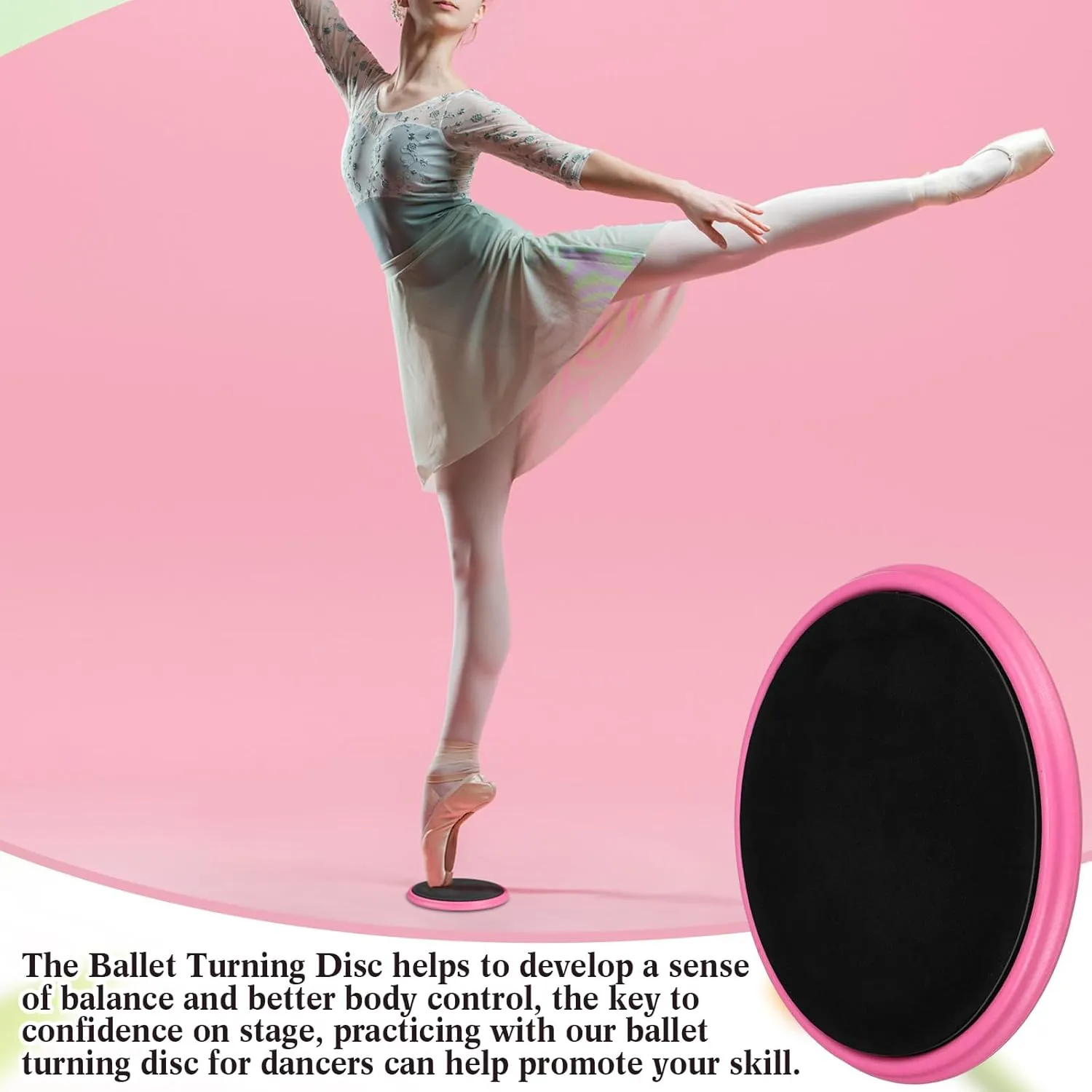 Ballet Turning Disc for Dancers Ballet Turning Board Figure Skating Spinner Portable Spin Board for Pirouette with Bags for Dancer, Ice Skater, Gymnast, Balance Stability