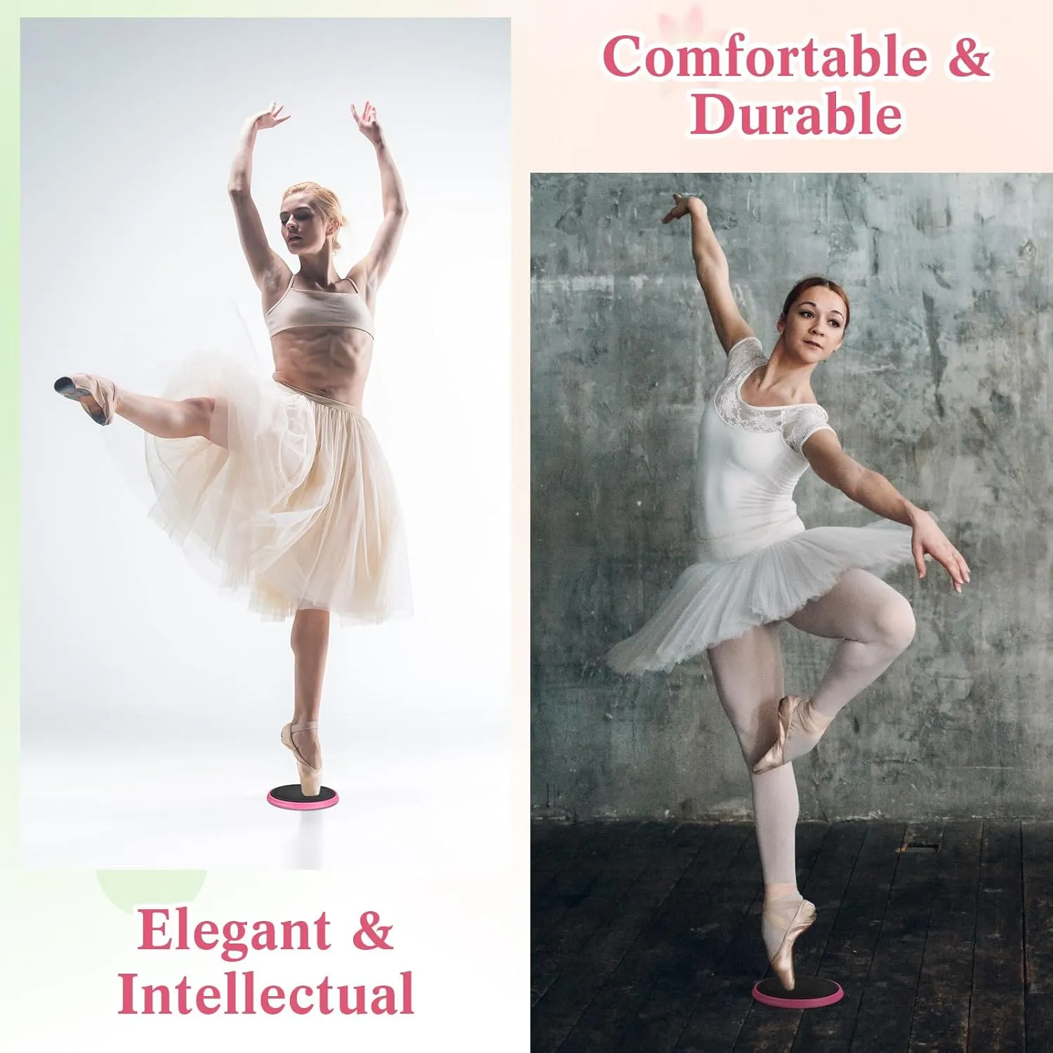 Ballet Turning Disc for Dancers Ballet Turning Board Figure Skating Spinner Portable Spin Board for Pirouette with Bags for Dancer, Ice Skater, Gymnast, Balance Stability