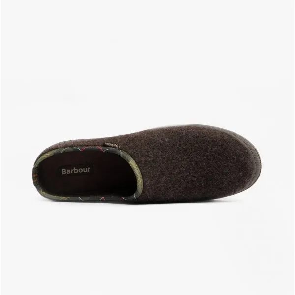 Barbour RICHIE Mens Mule Slippers Brown