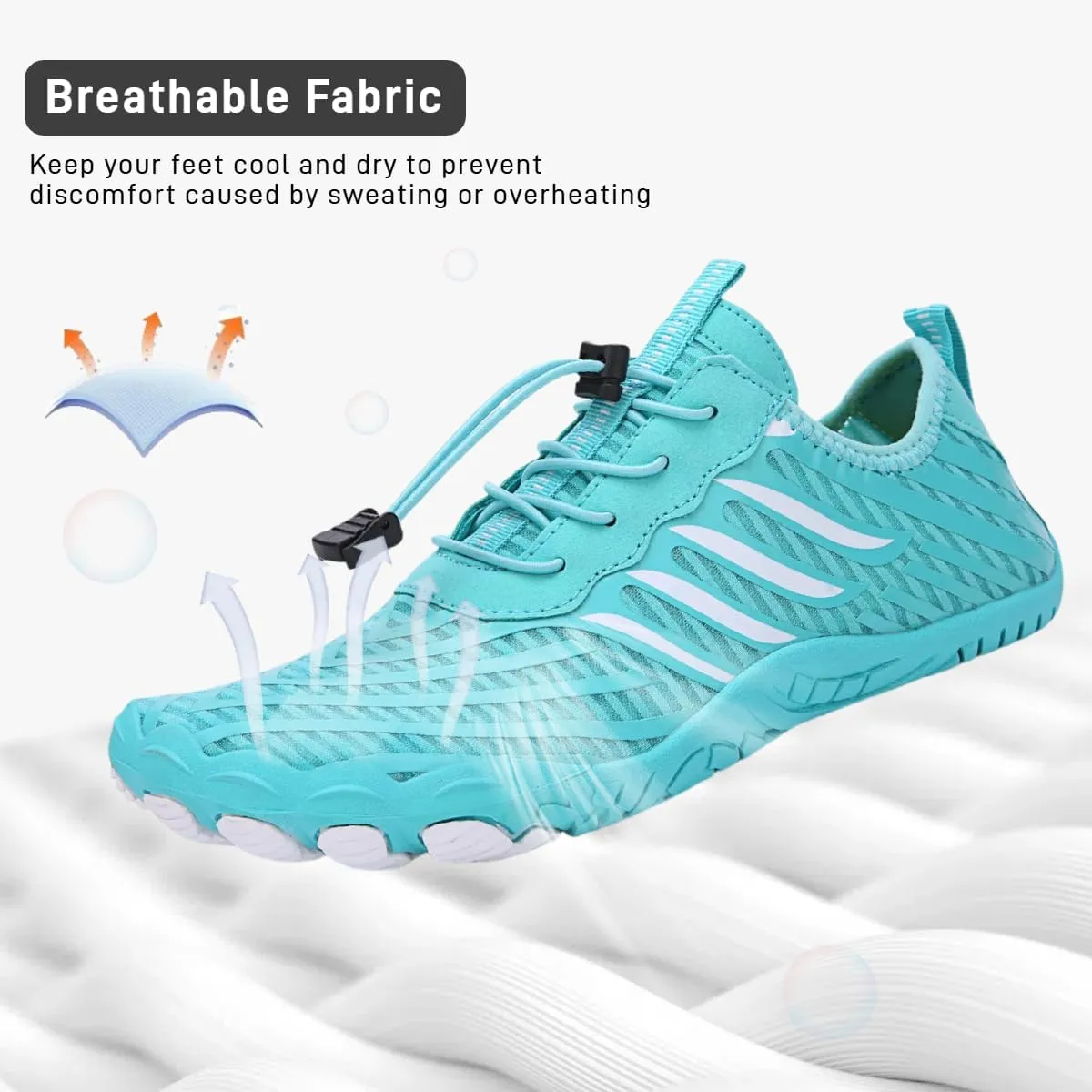 BareStep Active Barefoot Shoes Grounded Footwear Women Men Breathable Comfortable Slip on Hiking Water Shoes