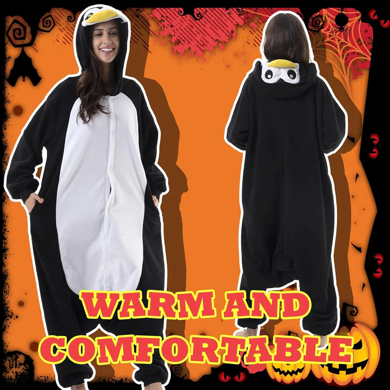 Beauty Shine Unisex Adult Onesie One Piece Pajamas Cosplay Cartoon Costume Halloween Christmas Sleepwear Jumpsuit Homewear