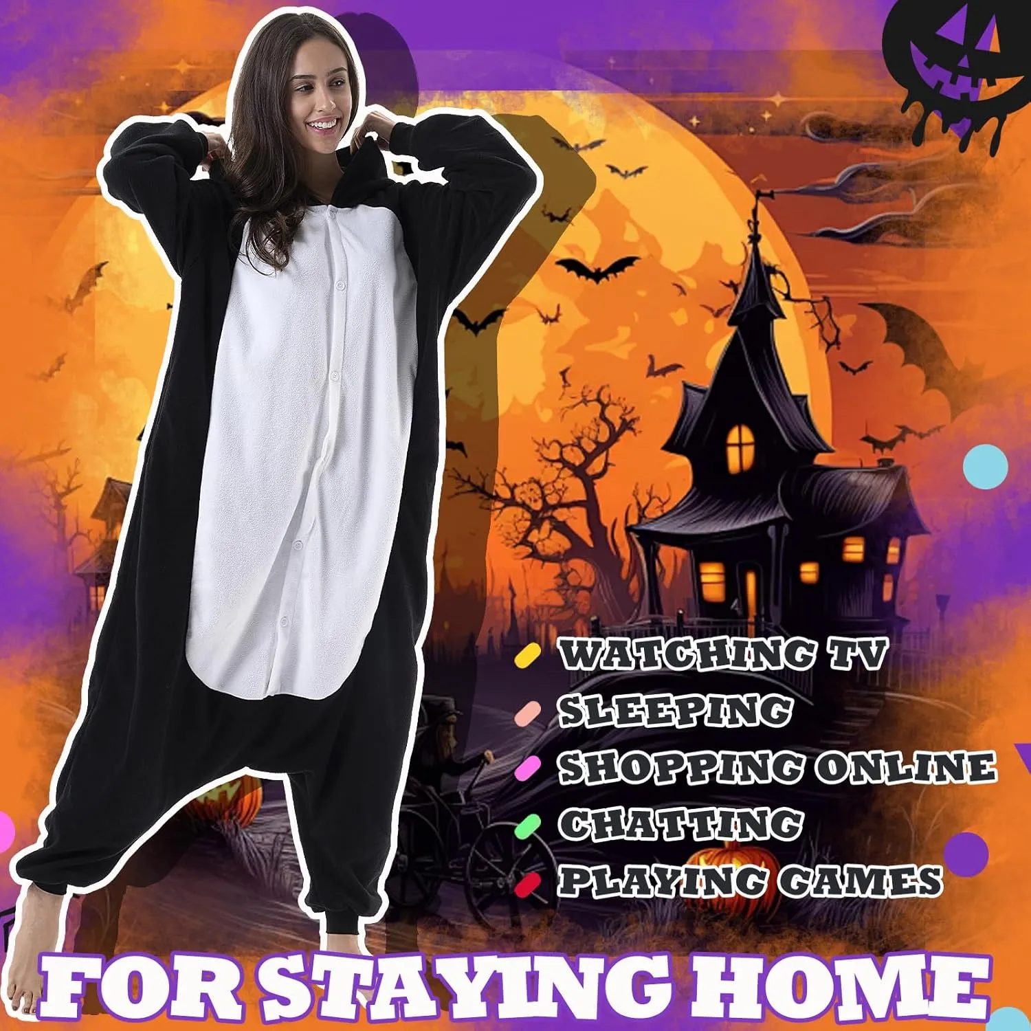 Beauty Shine Unisex Adult Onesie One Piece Pajamas Cosplay Cartoon Costume Halloween Christmas Sleepwear Jumpsuit Homewear
