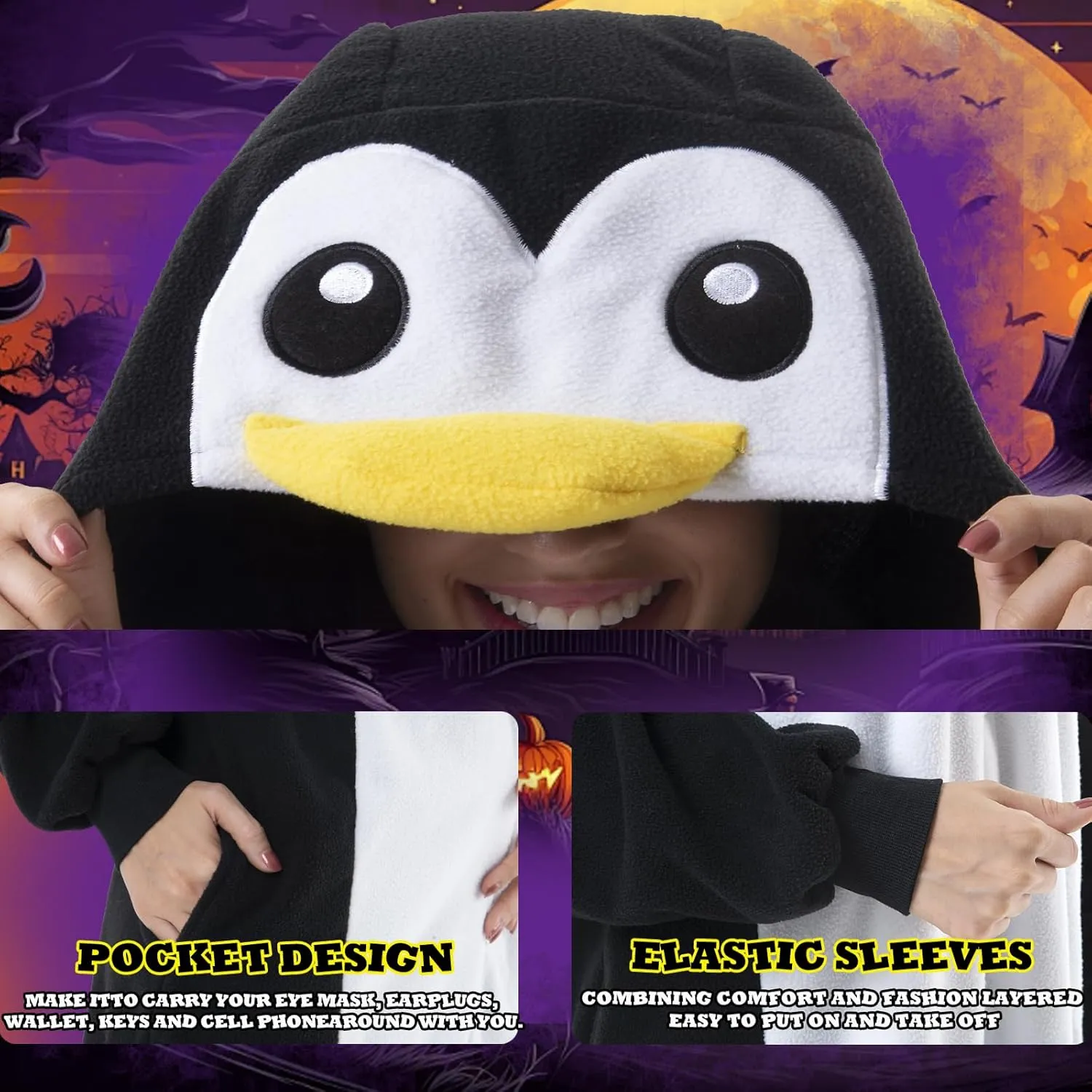 Beauty Shine Unisex Adult Onesie One Piece Pajamas Cosplay Cartoon Costume Halloween Christmas Sleepwear Jumpsuit Homewear