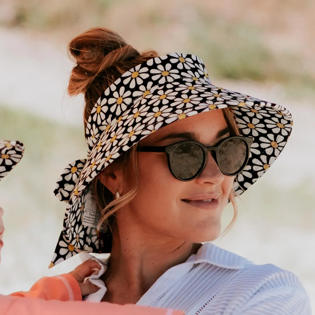 Bedhead Ladies Wide-Brimmed Swim Visor Beach Hat - Daisy