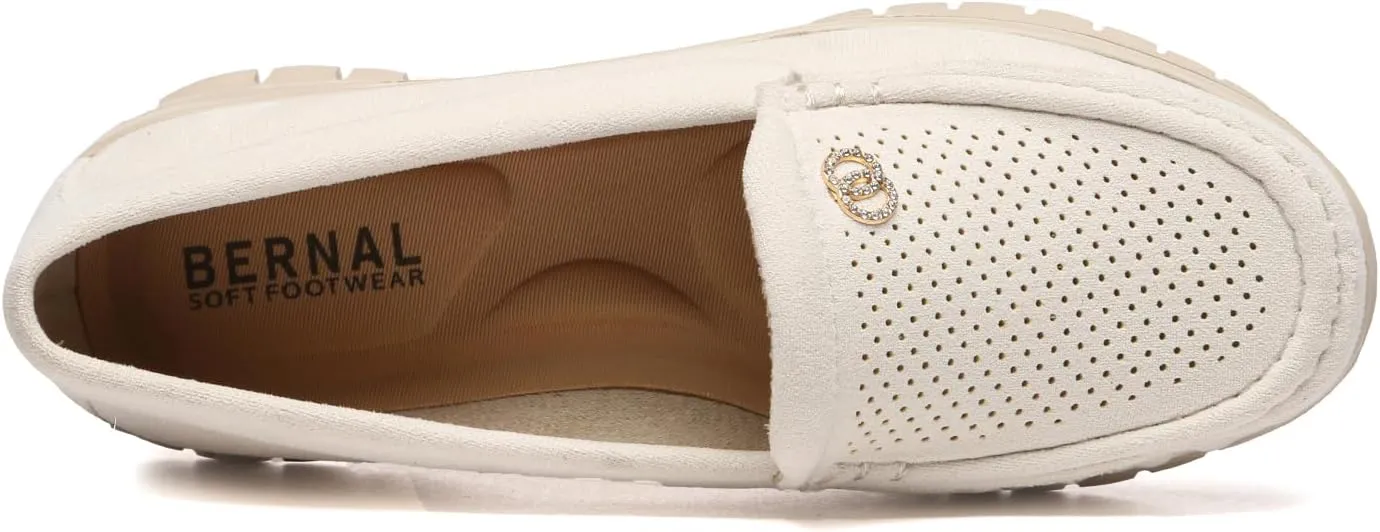 Bernal Loafers for Women Casual Moccasins Women's Comfortable & Lightweight Breathable Slip on Flat Shoes