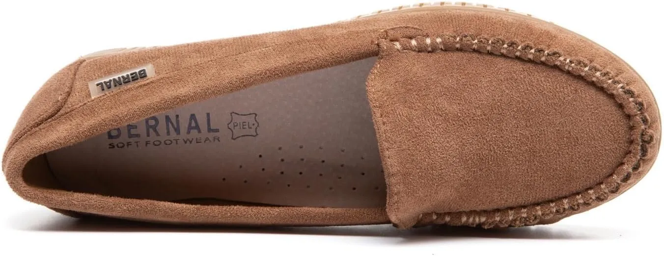Bernal Loafers for Women Slip On Penny Loafers Hollow Out Breathable Slip On Flat Shoes Work Walking Shoes with Buckle