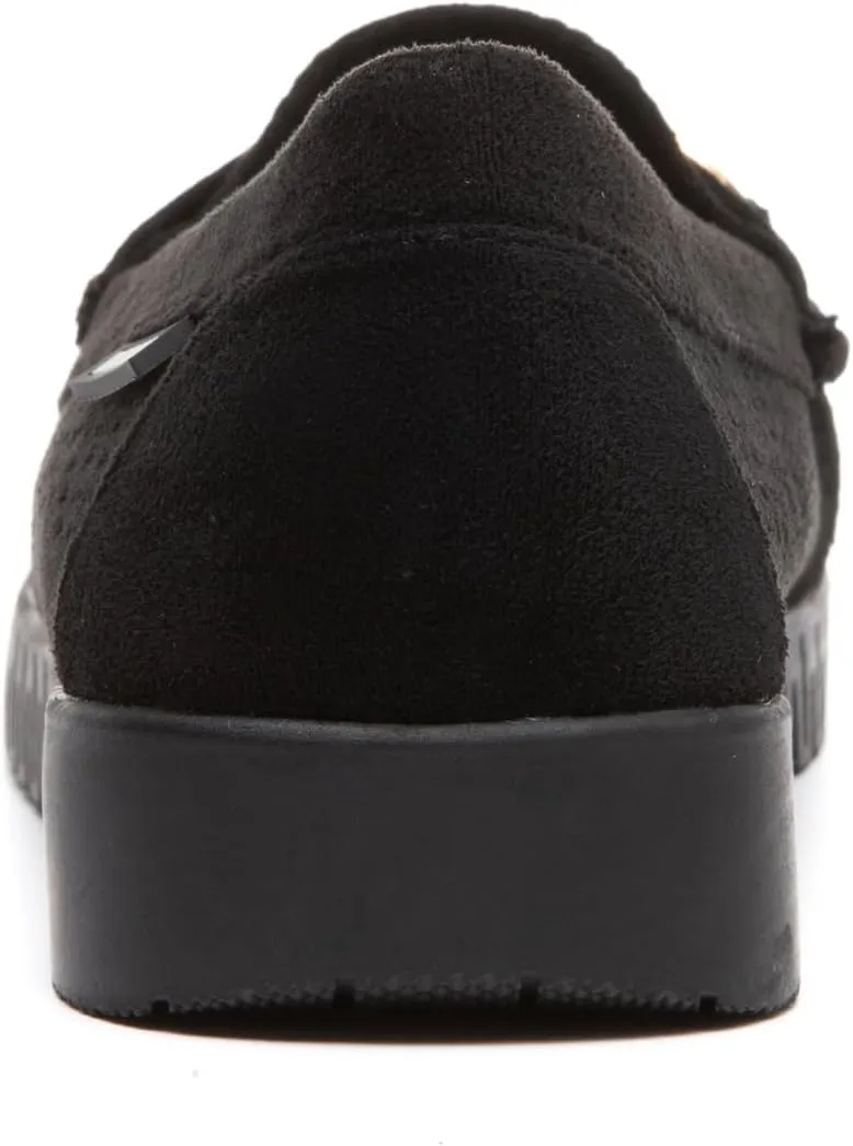 Bernal Loafers for Women Slip On Penny Loafers Hollow Out Breathable Slip On Flat Shoes Work Walking Shoes with Buckle