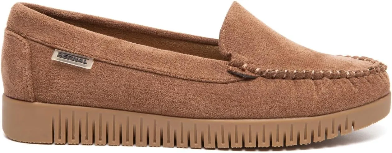 Bernal Loafers for Women Slip On Penny Loafers Hollow Out Breathable Slip On Flat Shoes Work Walking Shoes with Buckle
