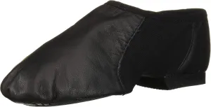Bloch Girl's Neo-Flex Slip-On Leather Jazz Shoes Dance Shoes, Neoprene Slip-On Split Sole with EVA Forefoot and Heel Pads