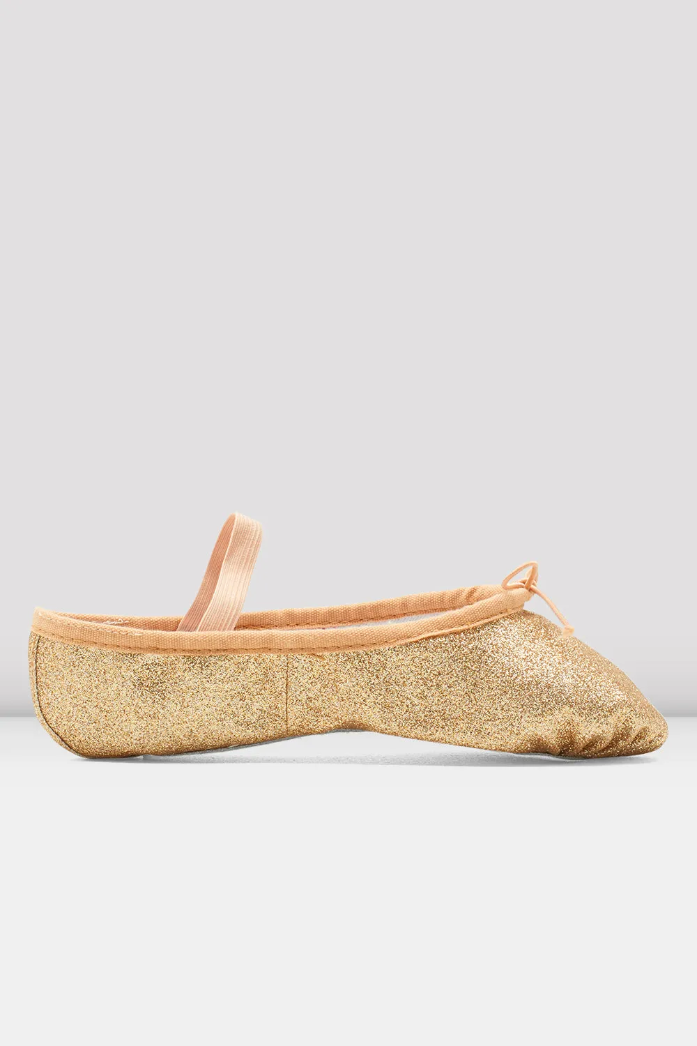 Bloch S0225GG Bunnyhop Full Sole Glitterdust Ballet Shoe - Gold Glitter