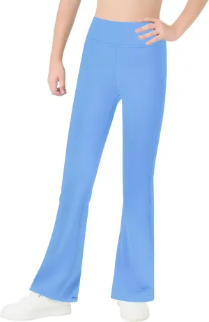 Bootcut Leggings for Girls High Waist Soft Stretch Women Yoga Pants Teen Dance Running Black Pink Dark Blue Maroon White