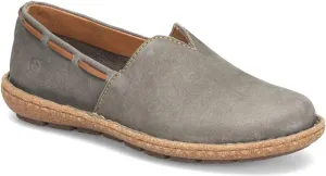 BORN Womens Naya Leather Slip On Boat Shoes