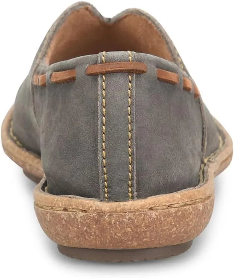 BORN Womens Naya Leather Slip On Boat Shoes