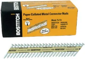 BOSTITCH PT-MC14815G-1M 1 1/2-Inch x .148 Paper Tape Collated Galvanized Metal Connector Nails, 1000-Qty.