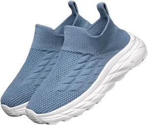 Boys and Girls Sock Shoes Casual Sports Running Walking Shoes Knitted Slip-On High Tops Lightweight Breathable Non Slip (Toddler/Little Kid/Big Kid)