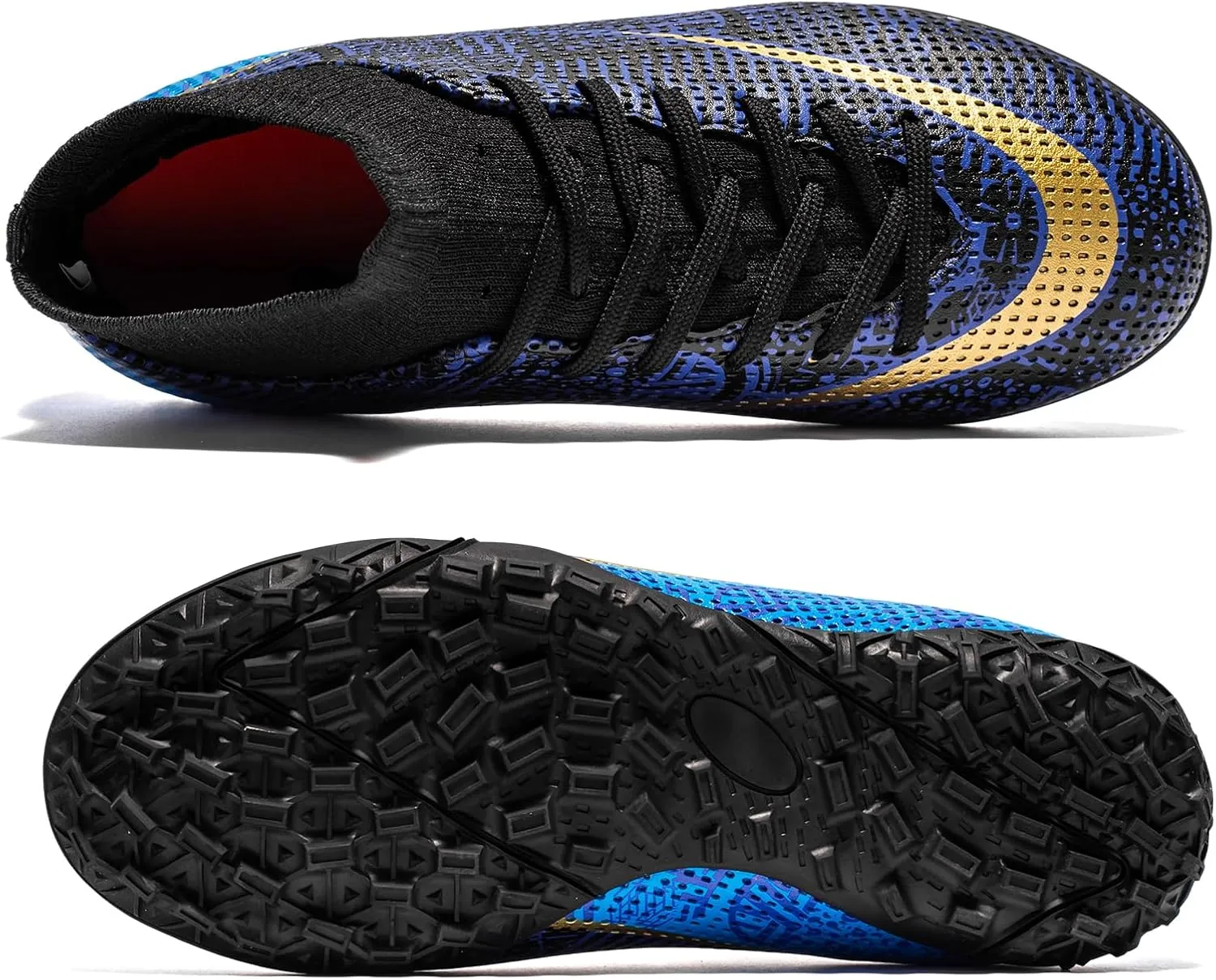 Boys Girls Indoor Turf Soccer Shoes Slip on Soccer Cleats
