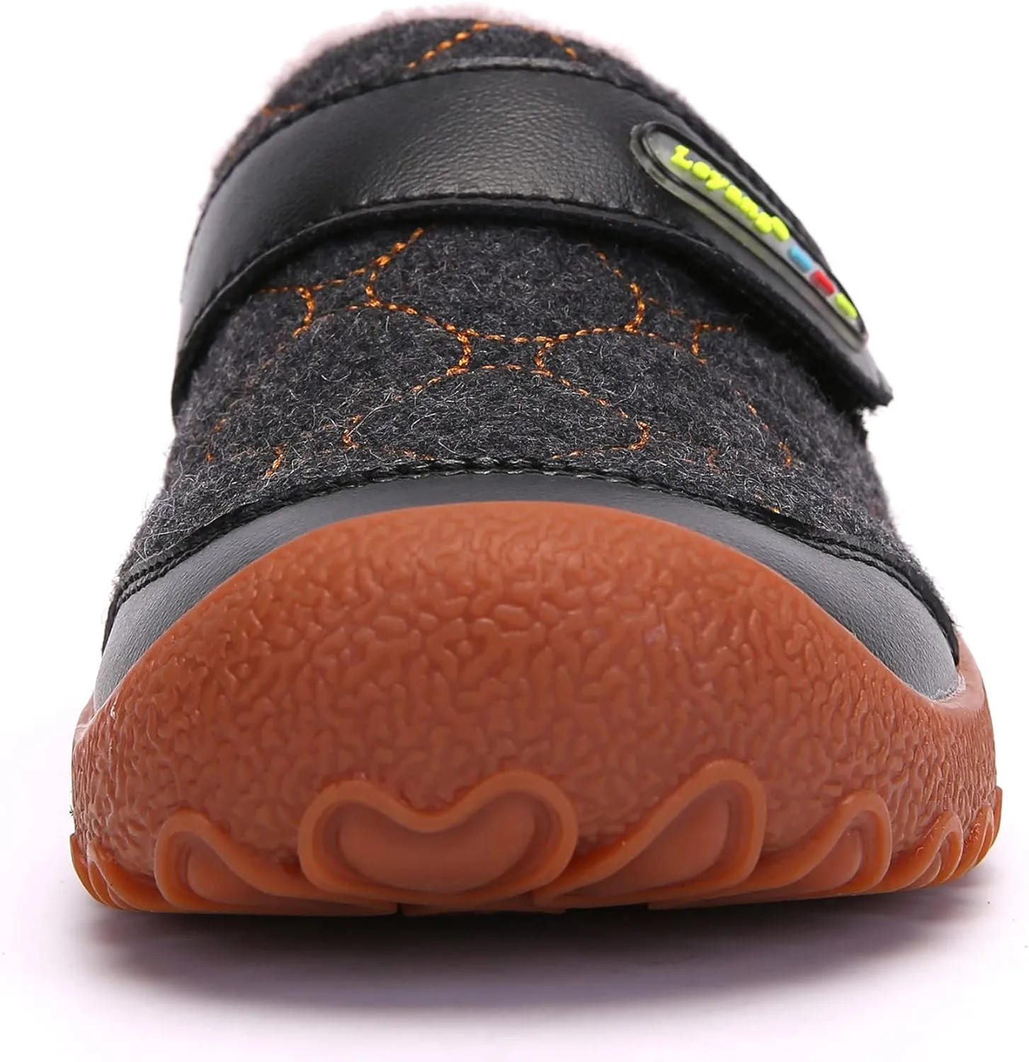 Boys Girls Warm Slippers Kids Soft Plush Lining Indoor Outdoor Slip-on Shoes