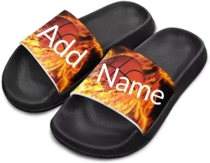 Boys Sandals with EVA Soft Sole Lightweight Slip-On Beach Slippers