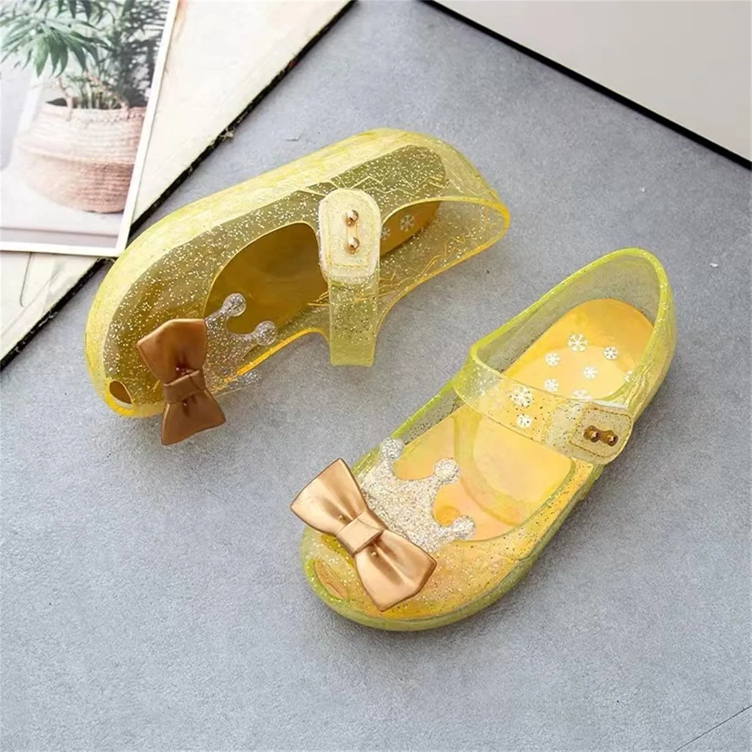 Boys Size 13 Shoes Girls Shoes Crown Flash Diamond Crystal Soft Sole Non Slip Sandals Jelly Dance Shoes Princess Shoes Toddler Boy Boots 7