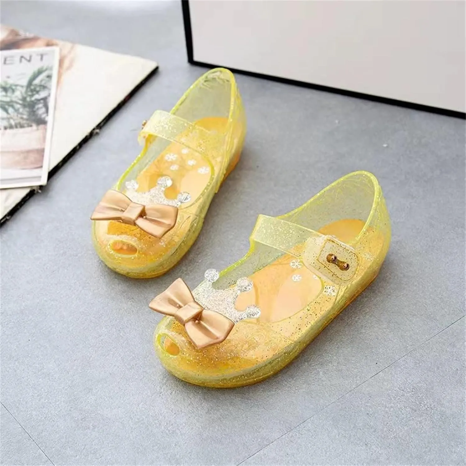 Boys Size 13 Shoes Girls Shoes Crown Flash Diamond Crystal Soft Sole Non Slip Sandals Jelly Dance Shoes Princess Shoes Toddler Boy Boots 7