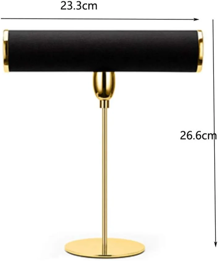 Bracelet and Necklace Display Stand, Metal Wind Display Props Display Bracelet Watch Storage Rack (Size : Small) (Onecolor Large)