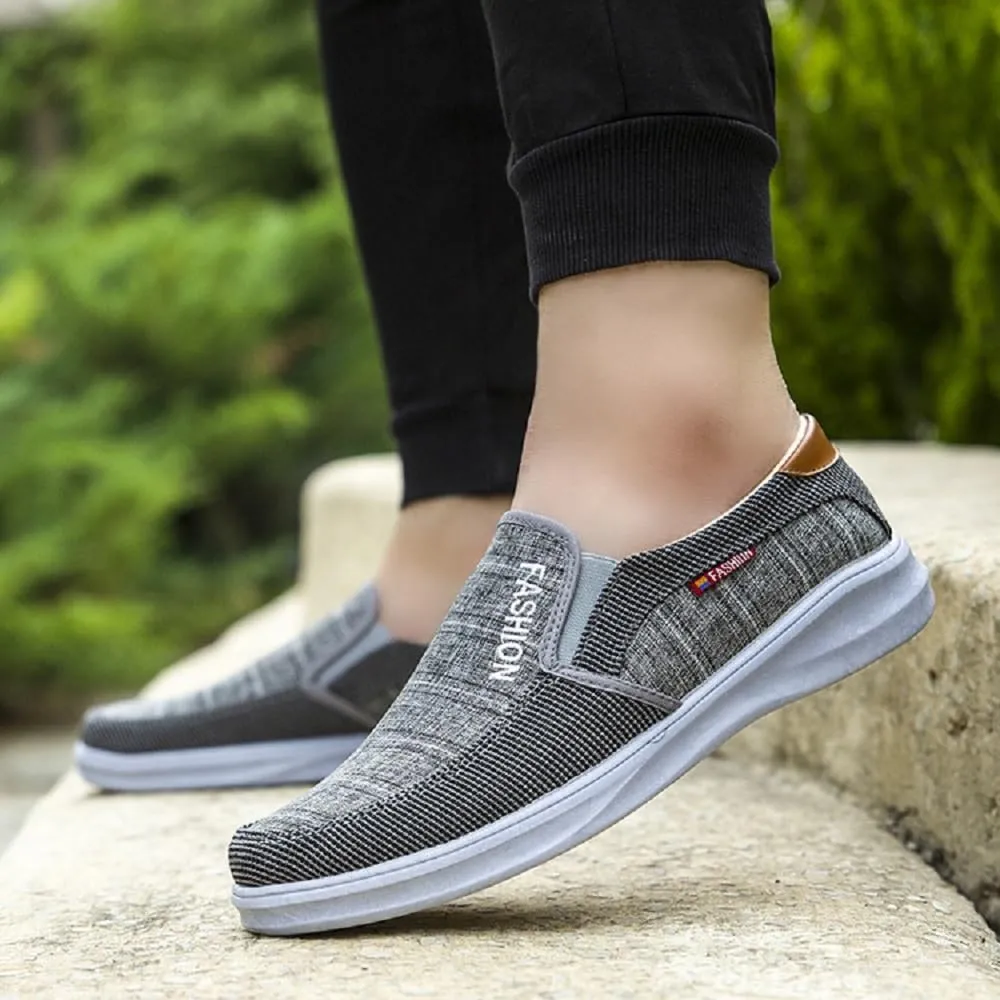 Breathable & Lightweight Men's Loafers: Anti-Skid, Easy Slip-On for Outdoor Comfort & Style
