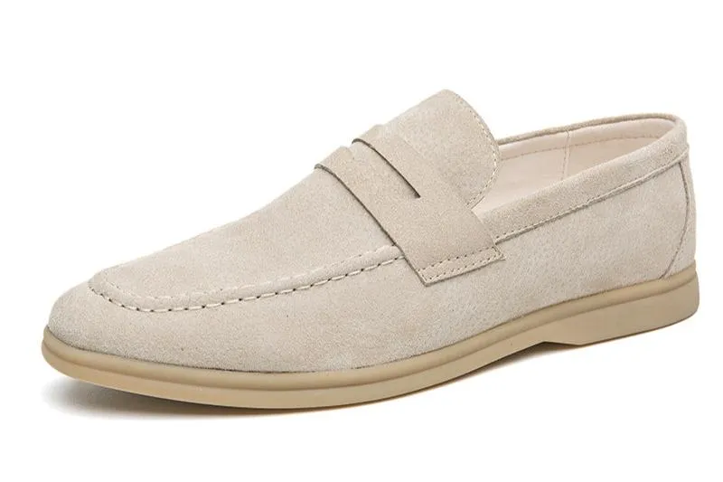 Breathable Suede Loafers Slip-On Driving Shoes