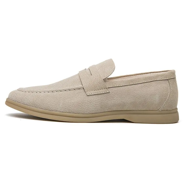 Breathable Suede Loafers Slip-On Driving Shoes