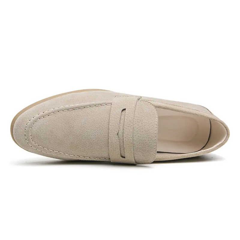 Breathable Suede Loafers Slip-On Driving Shoes
