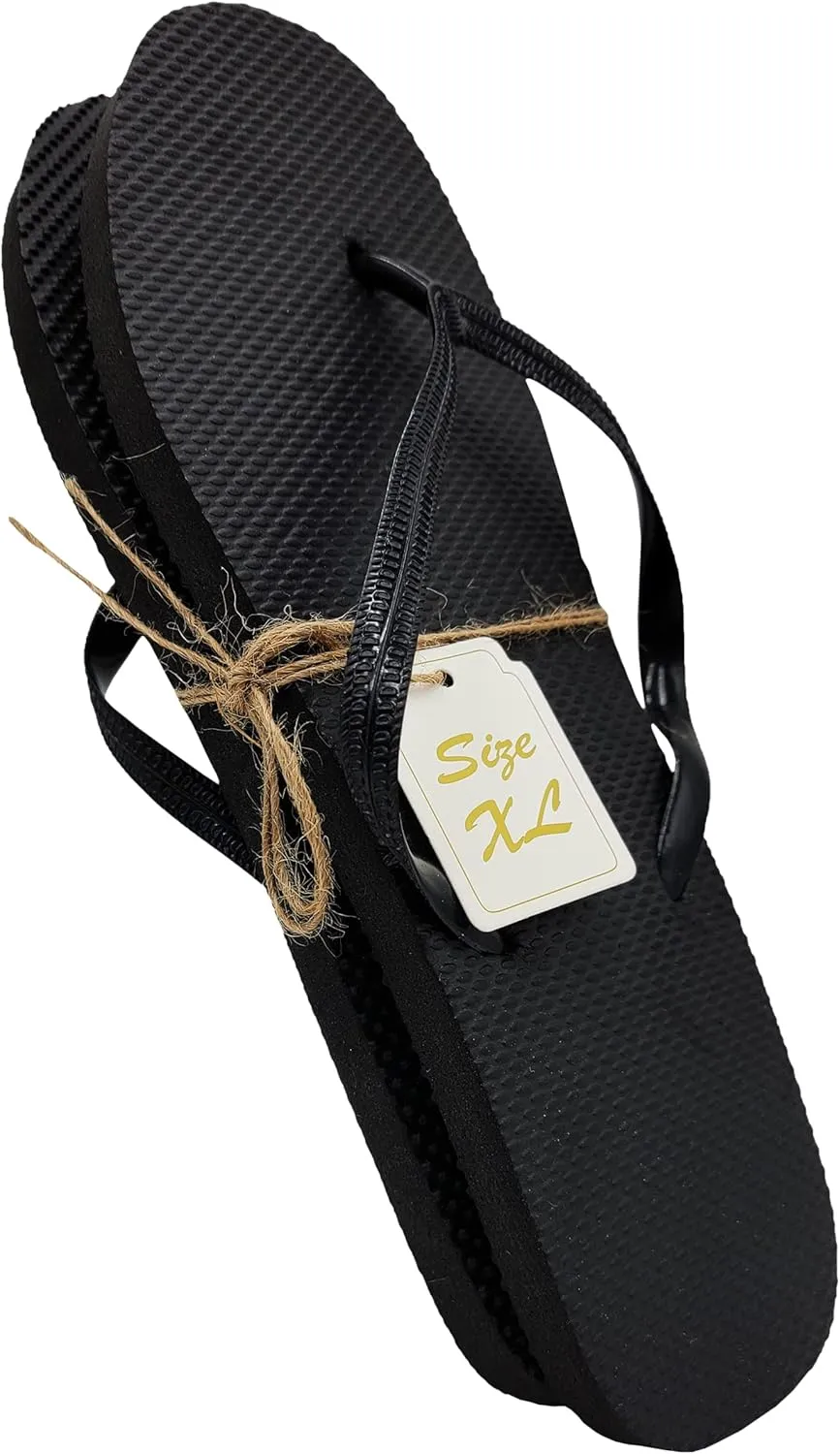 Bulk Flip Flops for Weddings | 48 Pairs | Reception Guest Slippers | Women Men Beach Pool Wholesale Sandals Pack
