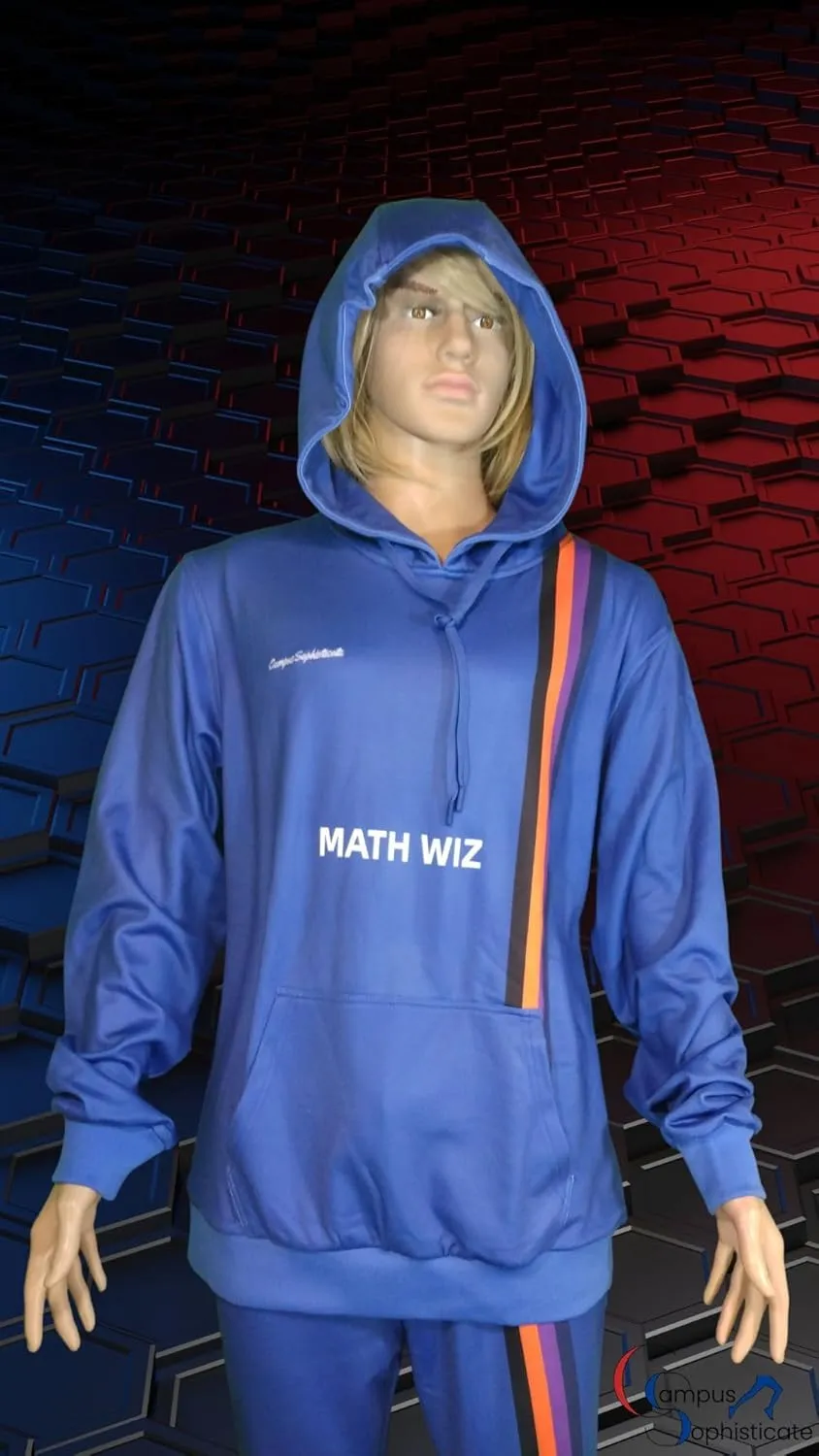 Campus Sophisticate Men's Premium Hoodie MATH WIZ | Soft Breathable Lightweight Sport Sweatshirt
