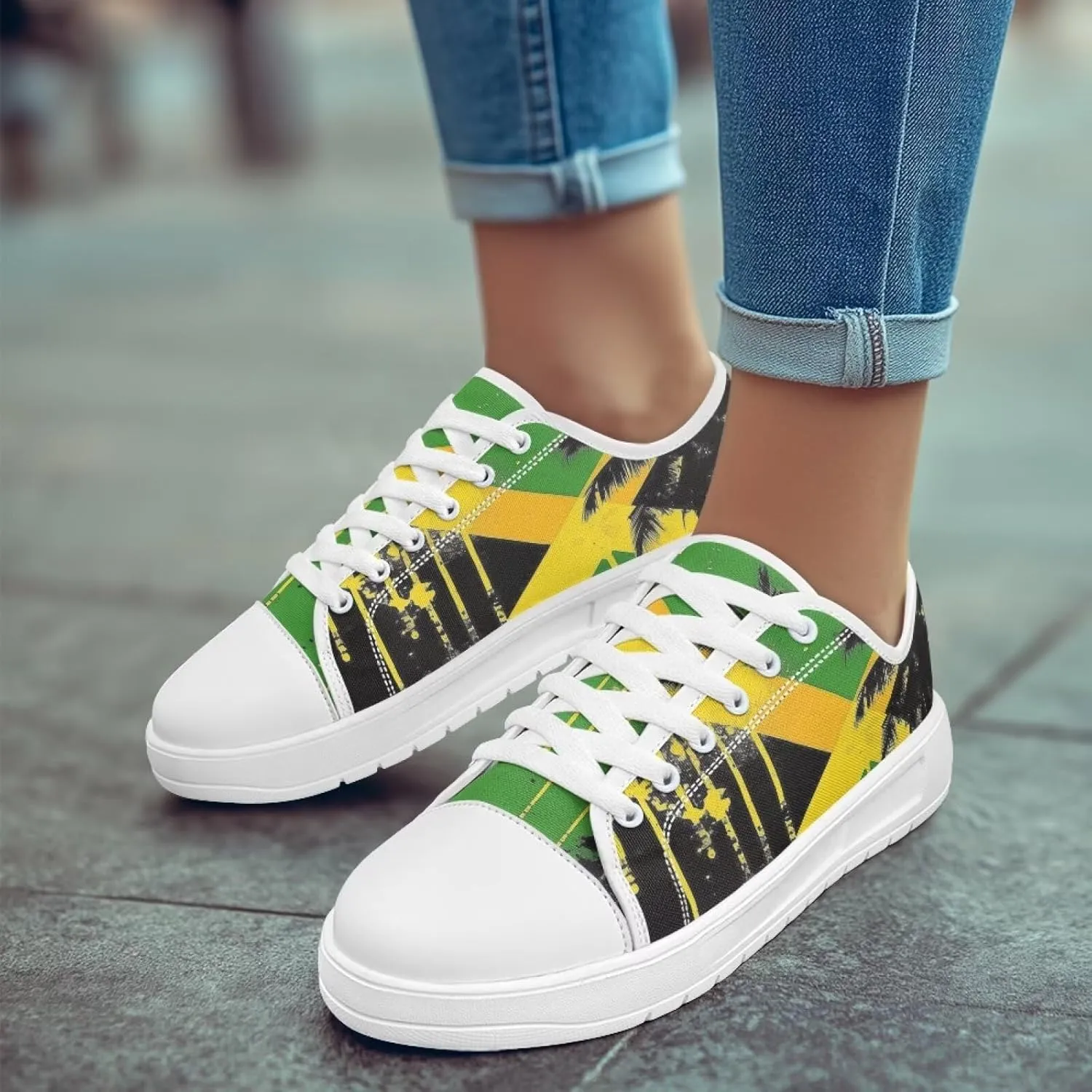 Canvas Shoes for Women Classic Mesh Breathable Lightweight Non-Slip Sneakers Slip On Tennis Walking Shoes US 5.5-13.5