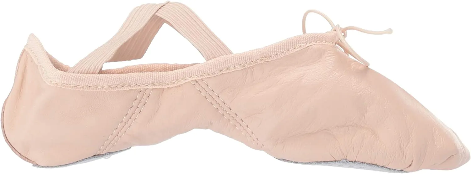 Capezio 2027 Leather Juliet Split-Sole Ballet Shoe - Light Pink