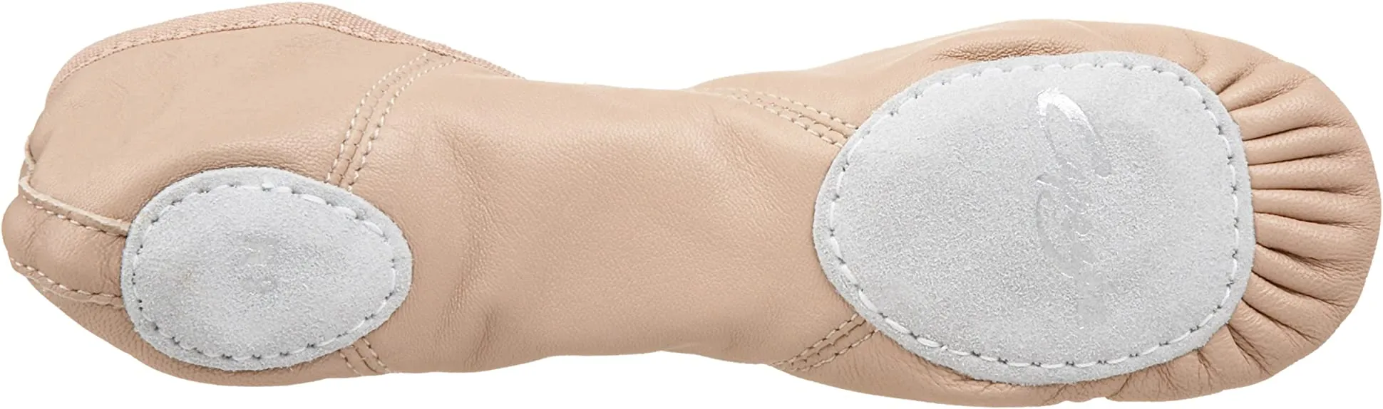 Capezio 2027 Leather Juliet Split-Sole Ballet Shoe - Light Pink