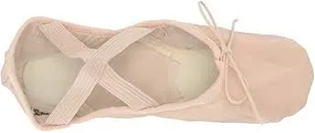Capezio 2027 Leather Juliet Split-Sole Ballet Shoe - Light Pink