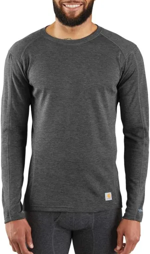 Carhartt Men's MBL131 Base Force® Midweight Base Layer Poly-Wool Crew